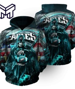 Philadelphia Eagles Hoodies Pullover Sweatshirt Sports Hooded Casual Jacket Coat Gift For Men Women