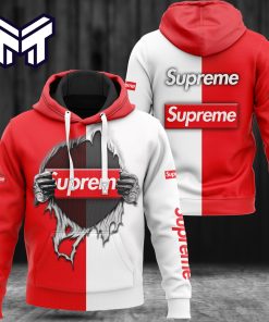 Supreme Red White Fashion Luxury Brand Hoodie Best Gift For Man Woman