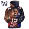 Tom Brady New England Patriots King Of The North 3D Hoodie All Over Printed Gift For Men Women