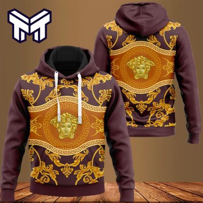 Versace Golden Luxury Unisex Hoodie Luxury Brand Outfit Best Gift For Man Woman