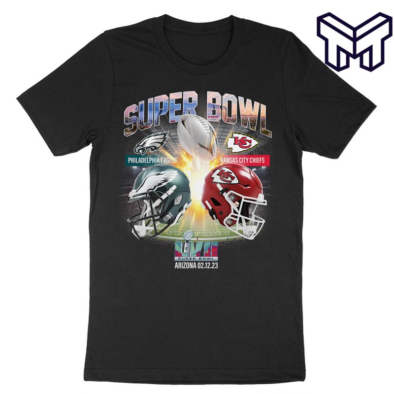 2023 Super Bowl LVII 57 Shirt Philadelphia Eagles VS Kansas City Chiefs T-Shirt