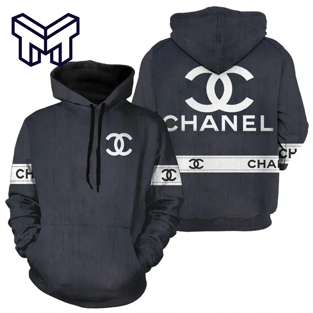 Chanel 3D Hoodie For Men Women Luxury Brand Chanel Hoodie Chanel Zip Hoodie  - Muranotex Store