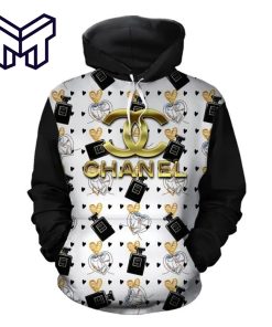 Chanel Perfume 3D Hoodie For Men Women Luxury Brand Chanel Perfume Zip Hoodie