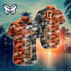 Cincinnati Bengals Men's Button Down Shirts Summer Hawaiian Shirts Short Sleeve