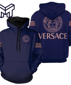 Gianni Versace Purple Unisex Hoodie Luxury Brand Gianni Versace Purple 3D Hoodie For Men Women