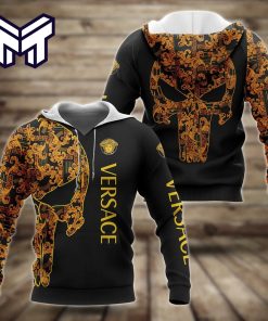 Gianni Versace Skull Unisex Hoodie For Men Women Luxury Brand Gianni Versace Skull 3D Hoodie