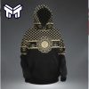 Gucci Black 3D Hoodie Gucci Black Hoodie Luxury Brand Gucci Black Zip Hoodie Clothing Clothes Outfit For Men Women