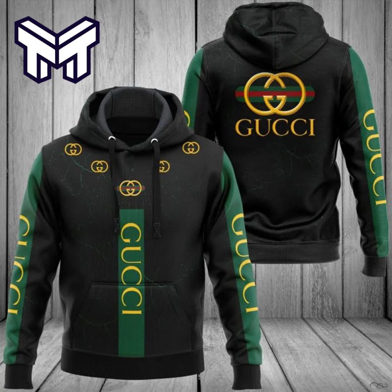 Gucci Black 3D Hoodie Luxury Brand Clothing Clothes Outfit For Men Women