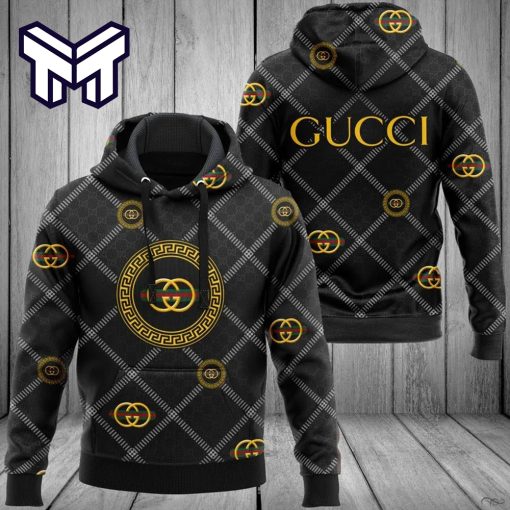 Gucci Black 3D Hoodie Luxury Brand Gucci Black Hoodie Clothing Clothes Outfit For Men Women