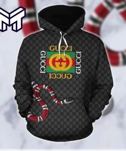 Gucci Black Snake 3D Hoodie Gucci Logo Hoodie For Men Women