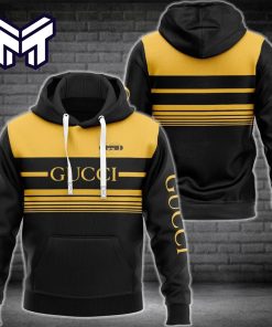 Gucci Black Unisex Hoodie For Men Women Luxury Brand Gucci Black 3D Hoodie Clothing Clothes Outfit