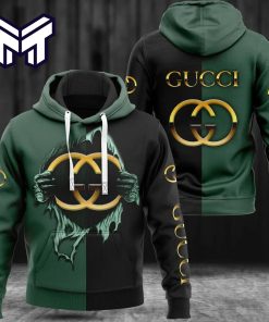Gucci Black Unisex Hoodie Luxury Brand Gucci Black 3D Hoodie Clothing Clothes Outfit For Men Women