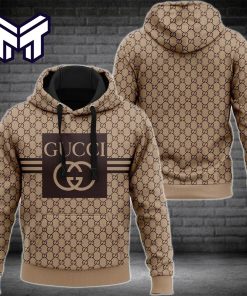 Gucci Brown 3D Hoodie Luxury Brand Gucci Brown Hoodie Clothing Clothes Outfit For Men Women
