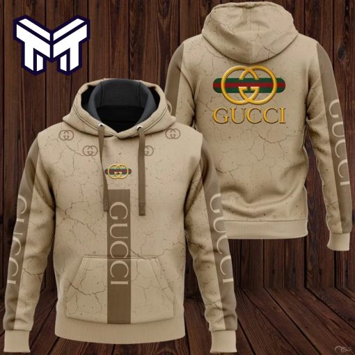 Gucci Brown 3D Hoodie Luxury Brand Gucci Brown Hoodie Clothing Clothes Outfit For Men Women