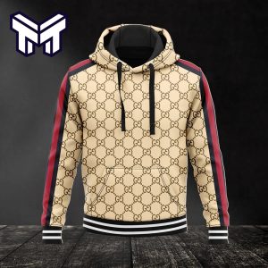 Gucci Brown 3D Hoodie Luxury Brand Gucci Brown Zip Hoodie Clothing Clothes Outfit For Men Women