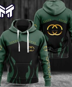 Gucci Green 3D Hoodie Luxury Brand Clothing Gucci Green Hoodie Clothes Outfit For Men Women