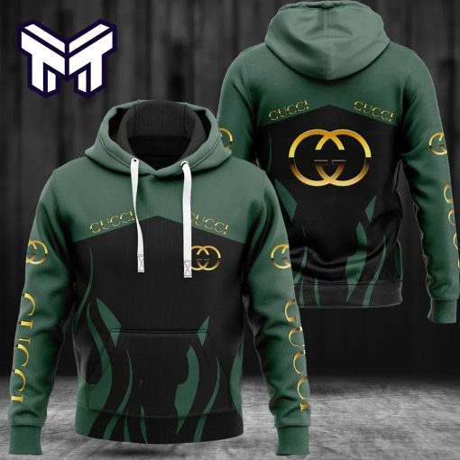 Gucci Green 3D Hoodie Luxury Brand Clothing Gucci Green Hoodie Clothes Outfit For Men Women