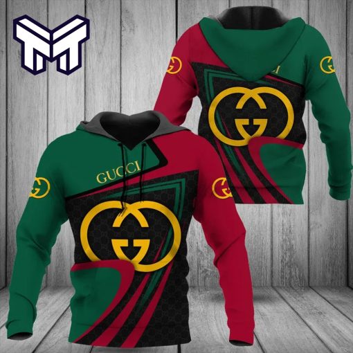 Gucci Green 3D Hoodie Luxury Brand Gucci Green Hoodie Clothing Clothes Outfit For Men Women