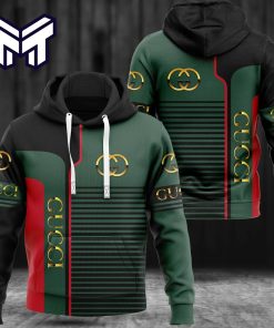 Gucci Green 3D Hoodie Luxury Brand Gucci Green Zip Hoodie Clothing Clothes Outfit For Men And Women