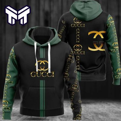 Gucci Green 3DHoodie Gucci Logo Hoodie Gucci Green Zip Hoodie For Men Women