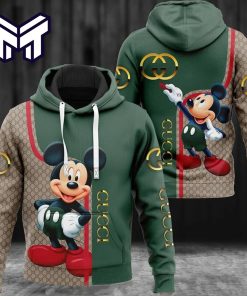 Gucci Mickey Mouse 3D Hoodie Luxury Brand Clothing Clothes Outfit Disney Gifts