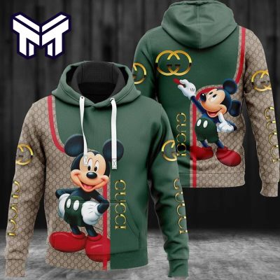 Gucci Mickey Mouse 3D Hoodie Luxury Brand Clothing Clothes Outfit Disney Gifts