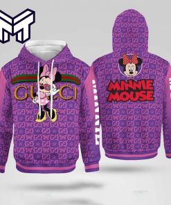 Gucci Minnie Mouse 3D Hoodie Luxury Brand Clothing Clothes Outfit Disney Gifts For Men Women