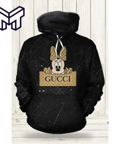 Gucci Minnie Mouse 3D Hoodie Luxury Brand Gucci Minnie Mouse Zip Hoodie Clothing Clothes Outfit Disney Gifts