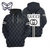 Gucci Navy 3D Hoodie Gucci Logo Hoodie Gucci Navy Zip Hoodie For Men Women