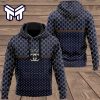 Gucci Navy 3D Hoodie Luxury Brand Gucci Navy Zip Hoodie Clothing Clothes Outfit For Men Women