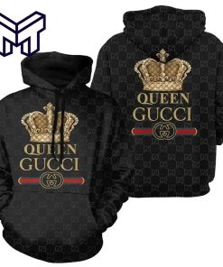 Gucci Queen 3D Hoodie Gucci Logo Hoodie Gucci Queen Zip Hoodie For Men Women