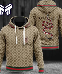 Gucci Snake Unisex Hoodie For Men Women Luxury Brand Gucci Snake 3D Hoodie