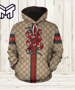 Gucci Snake Unisex Hoodie Luxury Brand Gucci Snake 3D Hoodie Clothing Clothes Outfit For Men Women