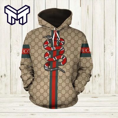 Gucci Snake Unisex Hoodie Luxury Brand Gucci Snake 3D Hoodie Clothing Clothes Outfit For Men Women