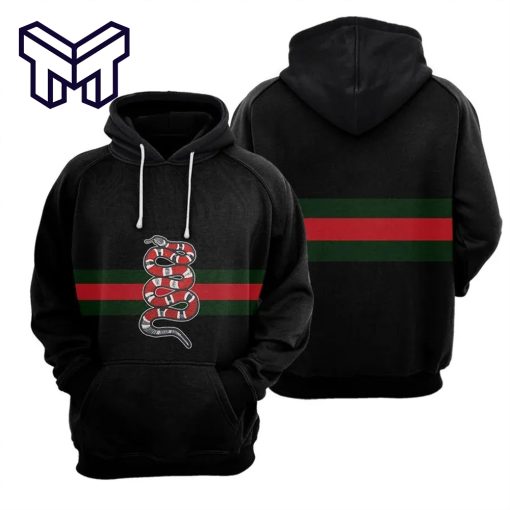 Gucci Snake Unisex Hoodie Luxury Brand Gucci Snake 3D Hoodie For Men Women