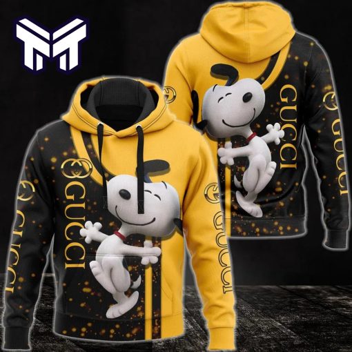 Gucci Snoopy Dog 3D Hoodie Luxury Brand Clothing For Men Women Clothes Disney Gifts