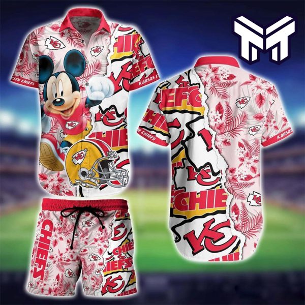 20% OFF Kansas City Chiefs Hawaiian Shirt Tropical Flower Short