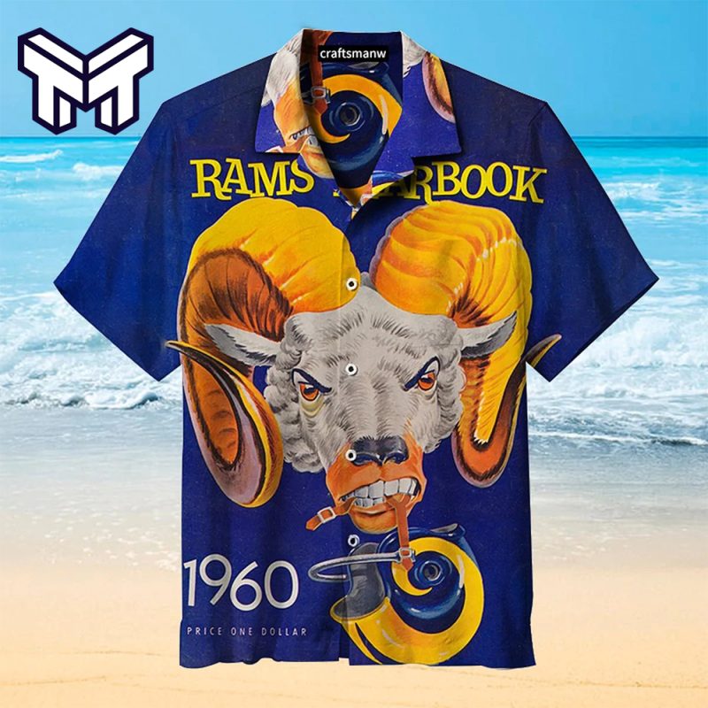 Los Angeles Rams Hawaiian Los Angeles Rams Classic Print Hawaiian Shirt