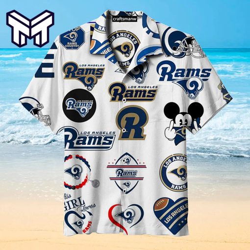 Los Angeles Rams Hawaiian NFL Los Angeles Rams Country Print Unisex Hawaiian Shirt