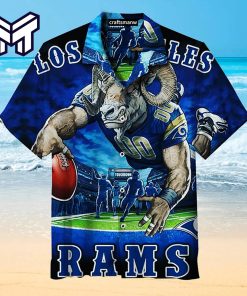 Los Angeles Rams Hawaiian NFL Los Angeles Rams Print Hawaiian Shirt