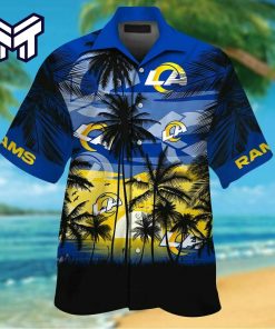 Los Angeles Rams Hawaiian NFL Los Angeles Rams Tropical Hawaiian Shirt V1