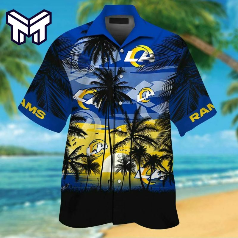 Los Angeles Rams Hawaiian NFL Los Angeles Rams Tropical Hawaiian Shirt V1