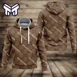 Luxury Brand Clothing 3D Hoodie For Men And Women By Gucci And Balenciaga