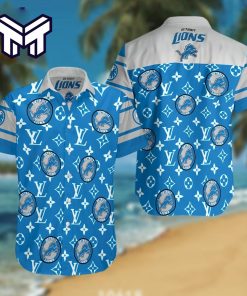 NFL Detroit Lions Hawaiian Symbol Louis Vuitton Hawaiian Shirt And Short