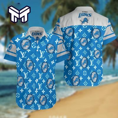 NFL Detroit Lions Hawaiian Symbol Louis Vuitton Hawaiian Shirt And Short