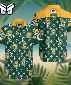 NFL Green Bay Packers Hawaiian Symbol Louis Vuitton Hawaiian Shirt And Short