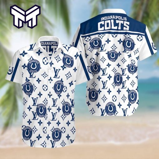 NFL Indianapolis Colts Hawaiian Symbol Louis Vuitton Hawaiian Shirt And Short