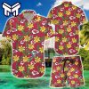NFL Kansas City Chiefs Hawaiian Tropical Flower Hawaiian Shirt And Short