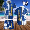 NFL Los Angeles Rams Men Hawaiian Button-down Shirts Beach Shorts Summer Casual Tops