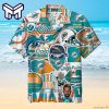 NFL Miami Dolphins Hawaiian Shirt Best Gift Miami Dolphins Illustration Short-Sleeve Hawaiian Shirt